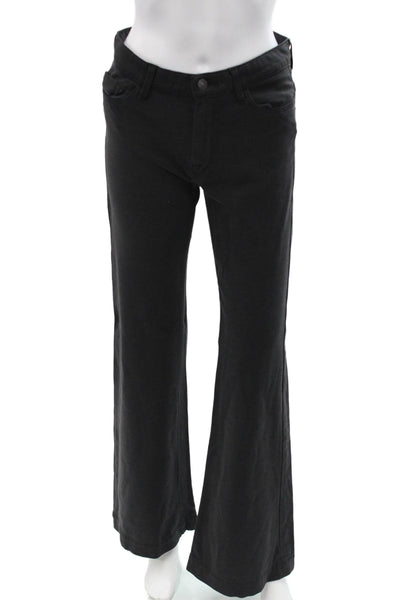 7 For All Mankind Womens Black Pants 90s Viscose Blend Size 29