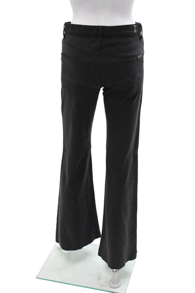 7 For All Mankind Womens Black Pants 90s Viscose Blend Size 29