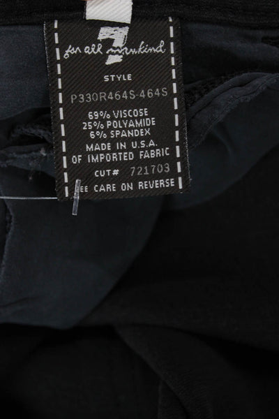 7 For All Mankind Womens Black Pants 90s Viscose Blend Size 29