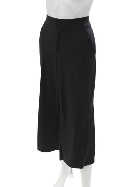 Athleta Women Cropped Dress Pants Black Wool Blend Size 8