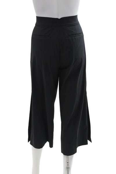 Athleta Women Cropped Dress Pants Black Wool Blend Size 8