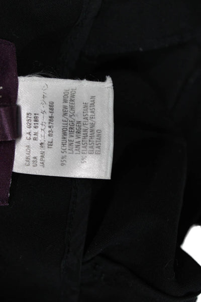 Escada Women Black Cropped Dress Pants Wool Blend Size 38