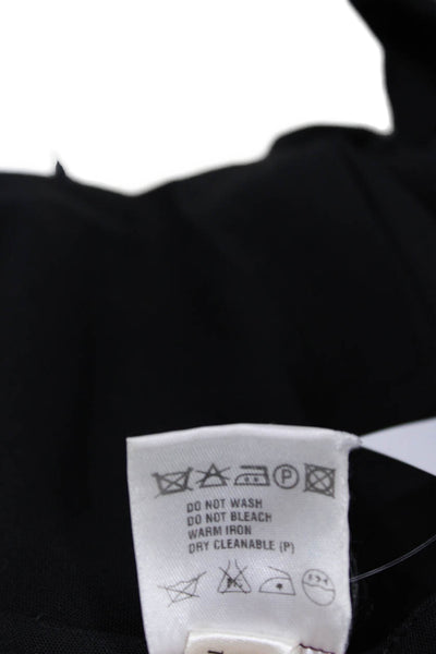 Escada Women Black Cropped Dress Pants Wool Blend Size 38