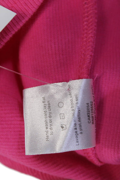 Dolan Womens Pink Cotton Spandex Tank Top Round Neck Size XS