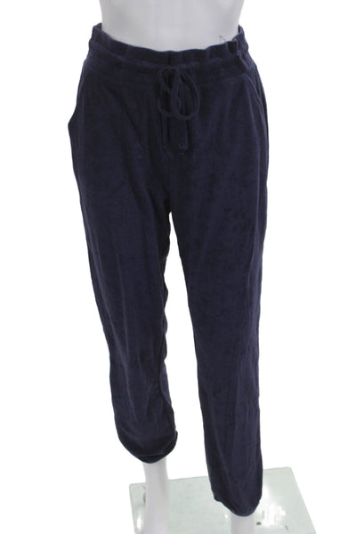 Goldie Unisex Dark Blue Jogger Sweatpants Drawstring Cotton Blend Size M
