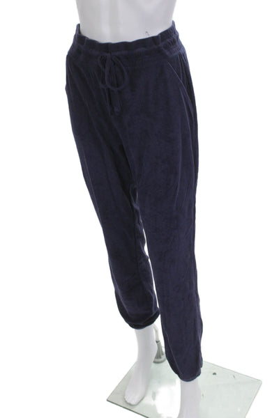 Goldie Unisex Dark Blue Jogger Sweatpants Drawstring Cotton Blend Size M