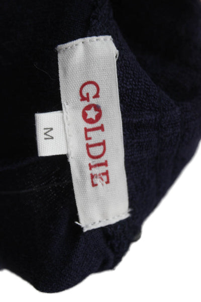 Goldie Unisex Dark Blue Jogger Sweatpants Drawstring Cotton Blend Size M