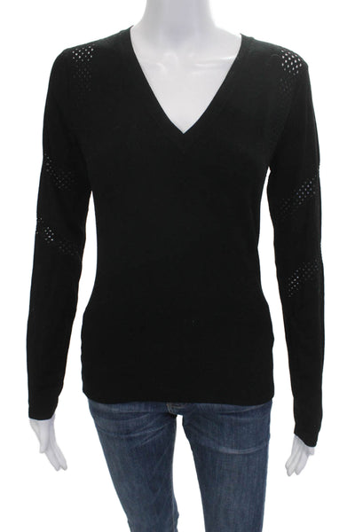 Bailey 44 Unisex Black V-Neck Pullover Sweater Long Sleeve Size M