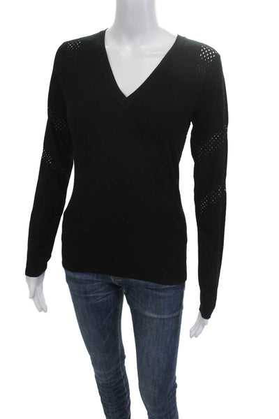 Bailey 44 Unisex Black V-Neck Pullover Sweater Long Sleeve Size M
