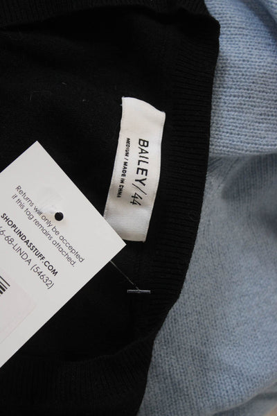 Bailey 44 Unisex Black V-Neck Pullover Sweater Long Sleeve Size M