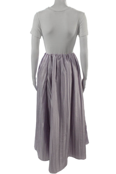 For Love And Lemons Womens Maxi Peasant Striped Long Skirt Purple Size XS