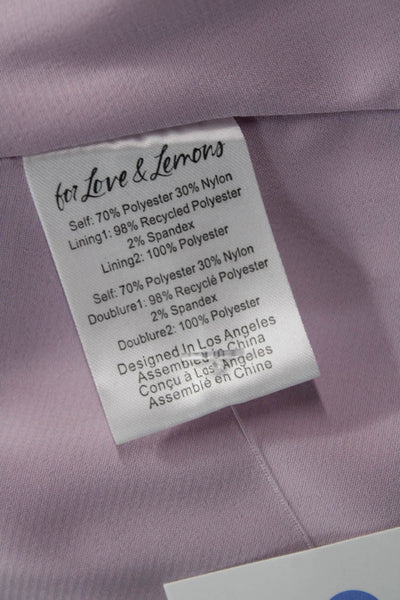 For Love And Lemons Womens Maxi Peasant Striped Long Skirt Purple Size XS