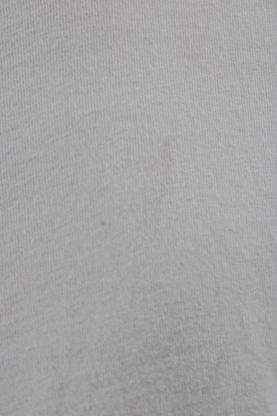 Essentials Mens White Cotton Crew Neck Solid T-Shirt Big & Tall Size XL