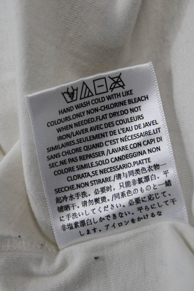 Essentials Mens White Cotton Crew Neck Solid T-Shirt Big & Tall Size XL