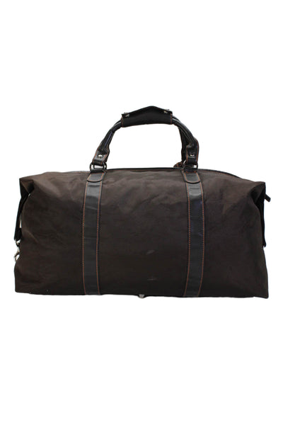 Peter Millar Unisex Weekender Duffel Bag Chocolate Brown