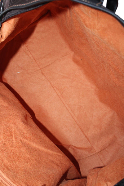 Peter Millar Unisex Weekender Duffel Bag Chocolate Brown