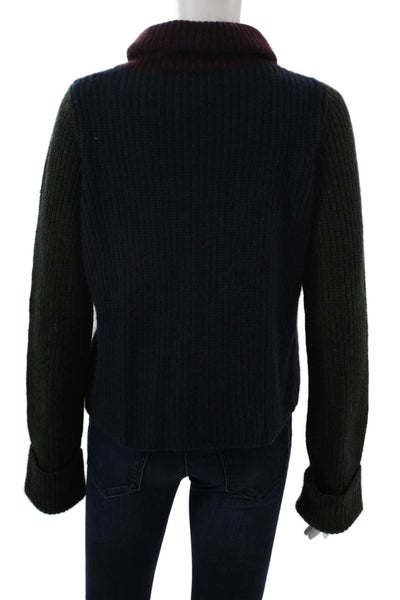 Autumn Cashmere Unisex Purple Turtleneck Cashmere Pullover Sweater Size XS