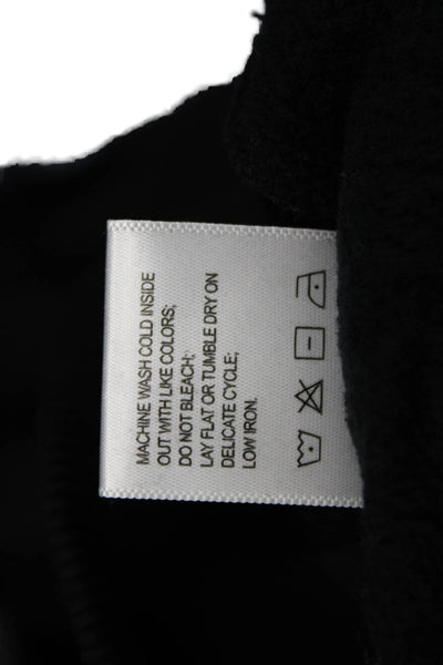 Sold Out Womens Pullover Sweatshirt Black Organic Cotton Crew Neck Size S