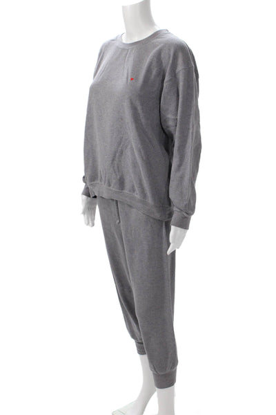 Sub_Urban Riot Unisex Gray Heart Pullover Sweatshirt Crewneck Drawstring Size M