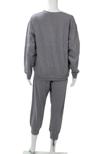 Sub_Urban Riot Unisex Gray Heart Pullover Sweatshirt Crewneck Drawstring Size M