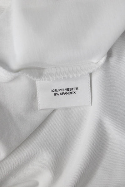 Peter Millar Women White Collared Short Sleeve Polo Basic Preppy Size M