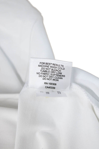 Peter Millar Women White Collared Short Sleeve Polo Basic Preppy Size M