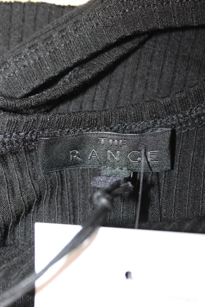 The Range Women Basic Black Sleeveless Tank Grunge Size M