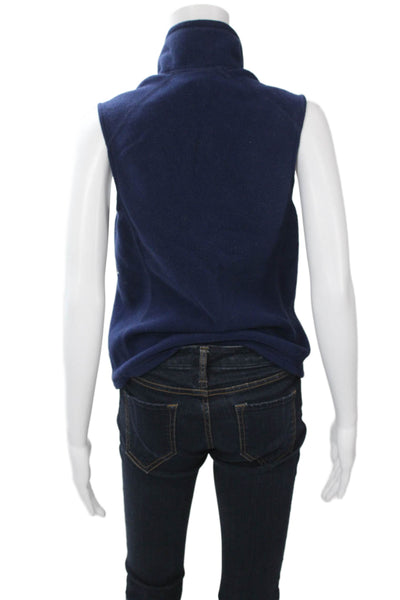 Patagonia Womens Dark Blue High Neck Zip Vest Size M