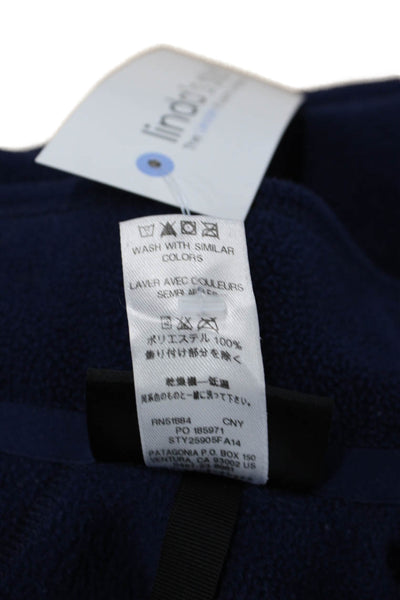 Patagonia Womens Dark Blue High Neck Zip Vest Size M