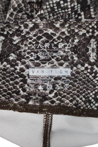 Varley Women Ankle Jegging Snake Print Black Polyester Elastane Size S