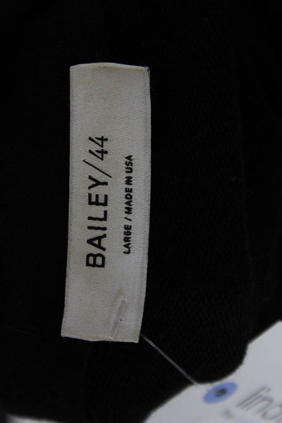 Bailey 44 Women Black Collared Tie Waist Blazer Long Sleeve Modal Size L