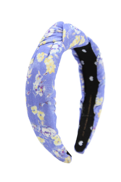 Lele Sadoughi X Love Shack Fancy Womens Floral Print Headband Blue