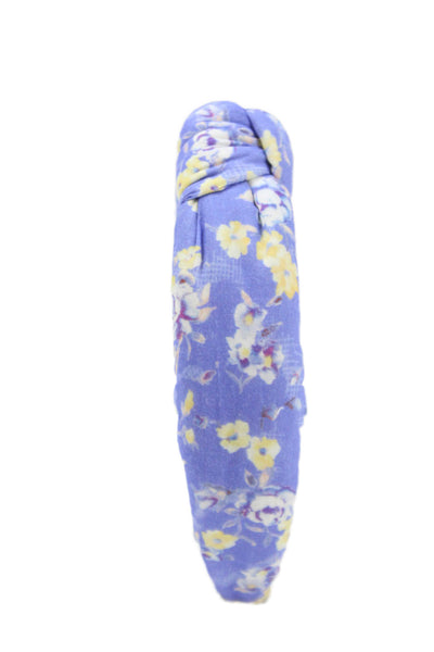 Lele Sadoughi X Love Shack Fancy Womens Floral Print Headband Blue