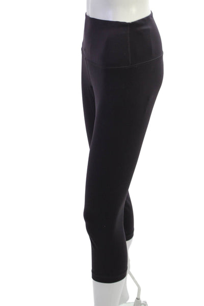 Lululemon Women Capri Leggings Black Nylon Blend Size 8