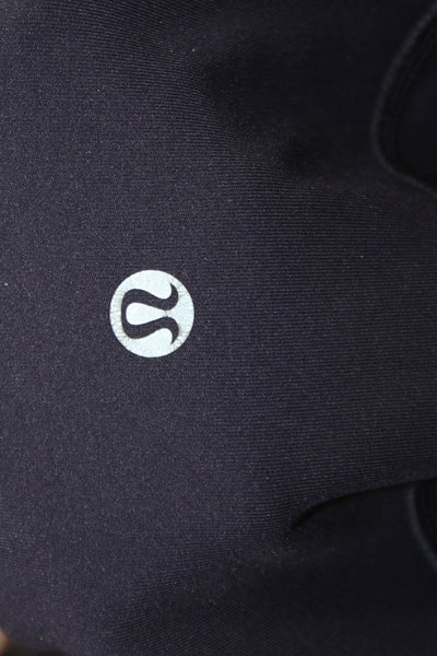 Lululemon Women Capri Leggings Black Nylon Blend Size 8