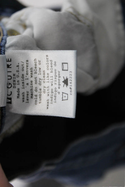 McGuire Women Ankle Skinny Blue Jeans Size 28