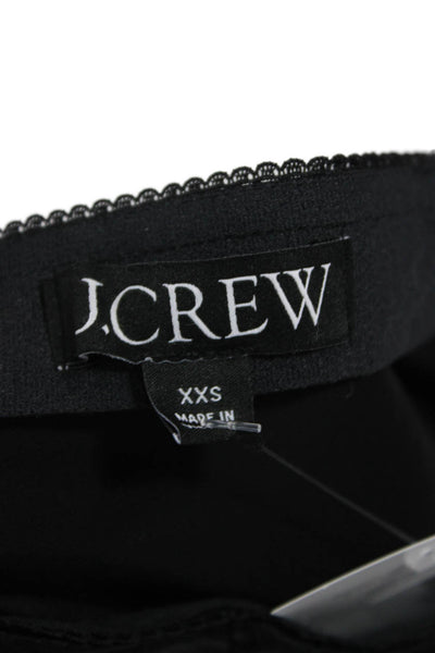 J Crew Womens Black Viscose Mini Pencil Skirt Size 2XS