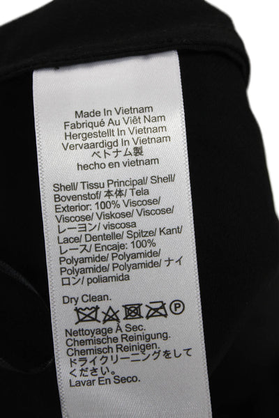 J Crew Womens Black Viscose Mini Pencil Skirt Size 2XS