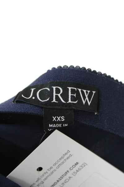 J Crew Women Dark Blue 100% Acetate Mini Skirt Size 2XS