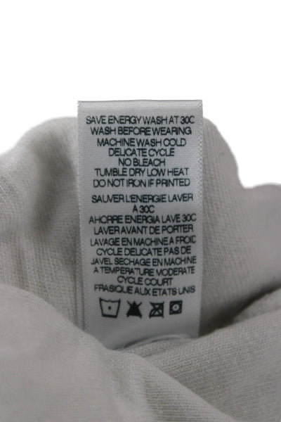Soulcycle x Sundry Womens White Full-Zip Hoodies Drawstring Long Sleeve Size M