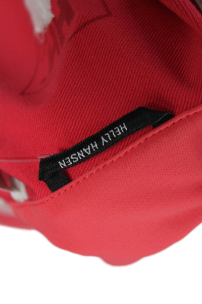 Helly Hansen Womens Windbreaker Red High Neck Zip Long Sleeve Size S