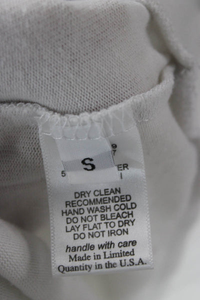 Lauren Moshi Womens Pullover Sweatshirt White Star Graphic Long Sleeve Size S