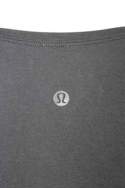 Lululemon Womens Basic Black Long Sleeve Round Neck T-Shirt Size 8
