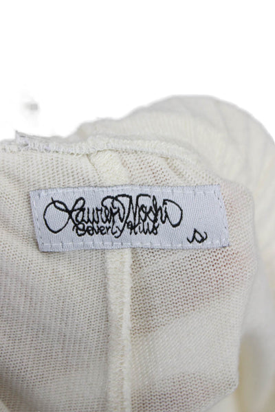 Lauren Moshi Womens Beige Cropped Jogger Pants Cartoon Size S