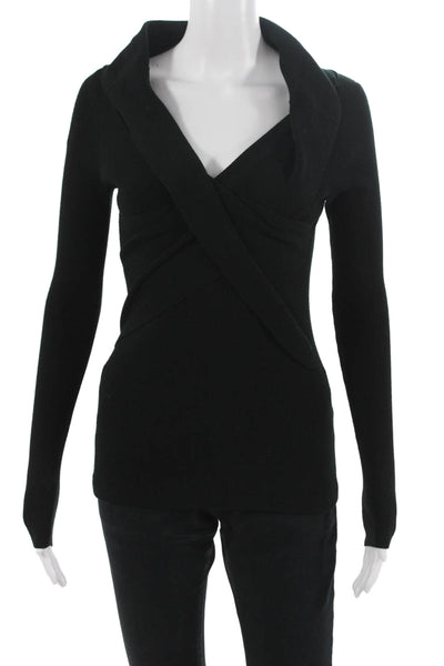 Intermix Unisex Pullover Sweater Black Cotton Blend Long Sleeve Size PP