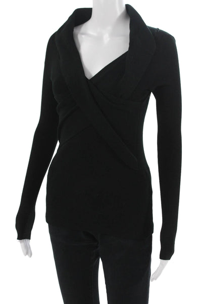 Intermix Unisex Pullover Sweater Black Cotton Blend Long Sleeve Size PP