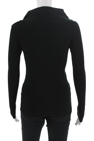Intermix Unisex Pullover Sweater Black Cotton Blend Long Sleeve Size PP