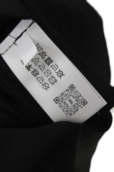 Zara Women Black Collared Long Sleeve Viscose Blazer Drawstring 90s Size XS