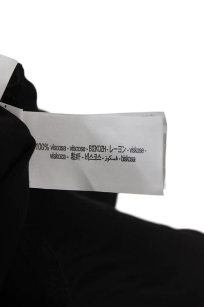 Zara Women Black Collared Long Sleeve Viscose Blazer Drawstring 90s Size XS