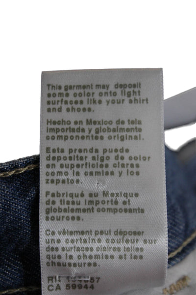 AG Adriano Goldschmied Womens Wide Leg Jeans Blue Lyocell Size 25